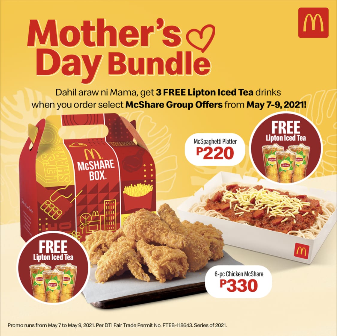 Download Mcdonald S Mother S Day Bundle Get Free Lipton Iced Tea With Select Mcshare Group Offers Deals Pinoy