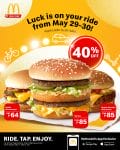 McDonald's - Get 40% off on Burgers via McDo Ride-Thru