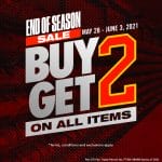 Nike Factory Store - End of Season Sale: Buy 2 Get 2 on All Items