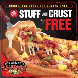 Pizza Hut - Stuff Your Crust for FREE May Promo