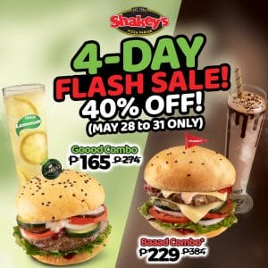 Shakeys 4 Day Sale Burger Bundles May21