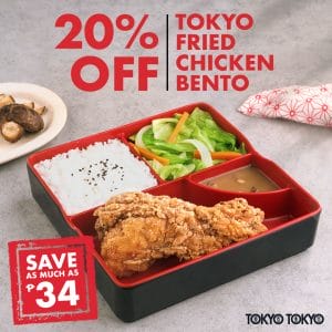 Tokyo Tokyo - Get 20% Off Tokyo Fried Chicken Bento