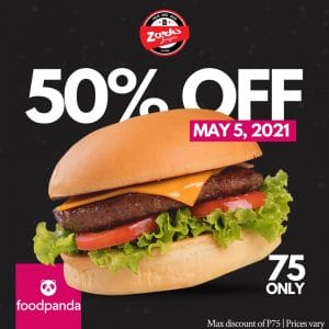 Zark's Burgers - Get 50% Off on Burgers via Foodpanda