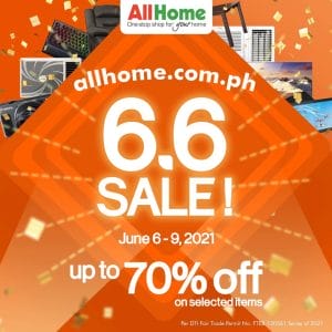 AllHome - 6.6 Deal: Get Up to 70% Off on Selected Items