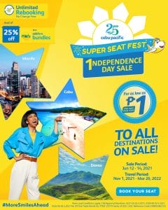 Cebu Pacific - Super Seat Fest Independence Day Sale