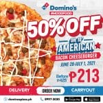 Domino's Pizza - Get 50% Off American Bacon Cheeseburger Pizza