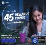 Get Up to 45 Rewards Points with the GlobeOne App