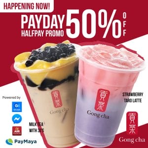 Gong cha - Payday Half-Pay Promo