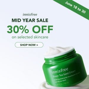 Innisfree - Mid Year Sale: Get 30% Off on Selected Skincare