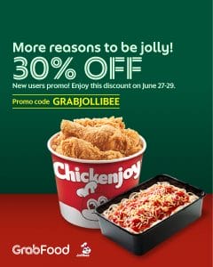 Jollibee - Get 30% Off via GrabFood