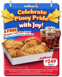 Jollibee - Independence Day Chickenjoy Promo for P249