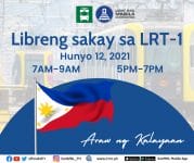 Libreng Sakay sa LRT-1 on June 12