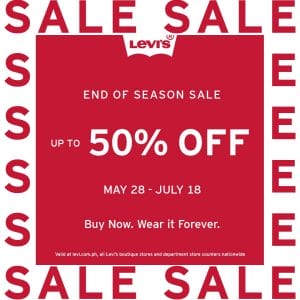 Levi's - End of Season Sale: Get Up to 50% Off