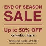 MUJI - End of Season Sale: Get Up to 50% Off on Select Items