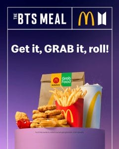 You Can Now Order The McDonald's BTS Meal via GrabFood and Foodpanda 
