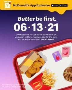Reserve Your McDonald's BTS Meal via the McDo App on June 13