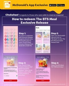 How to Redeem the McDonald's BTS Meal Exclusive Release on June 17