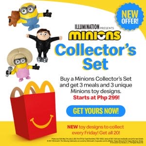 McDonald's Minions Collector's Set Starting at P299