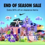 Nike - End of Season Sale: Get Extra 30% Off on Clearance Items