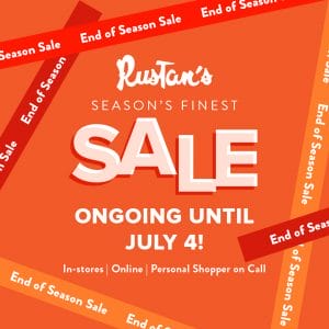 Rustan's - End of Season Sale