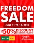 Wilcon Depot - Freedom Sale: Get Up to 50% Off
