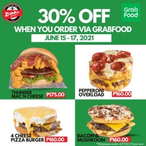 Zark's Burgers - Get 30% Off via GrabFood
