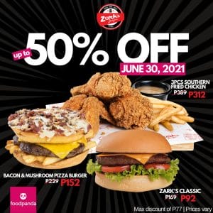 Zark's Burgers - Get Up to 50% off via Foodpanda 