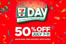 7-Eleven Day - Get 50% Off on Select Items