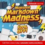 Automatic Centre - Monsoon Markdown Madness: Get Up to 50% Off