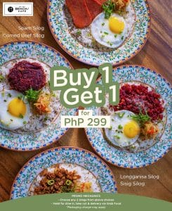 Bench Cafe - Buy 1 Get 1 Silog Meals for P299