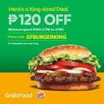 Burger King - Get P120 Off via GrabFood