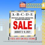 CW Home Depot - A-B-C-D-E Sale: Get 10% Off