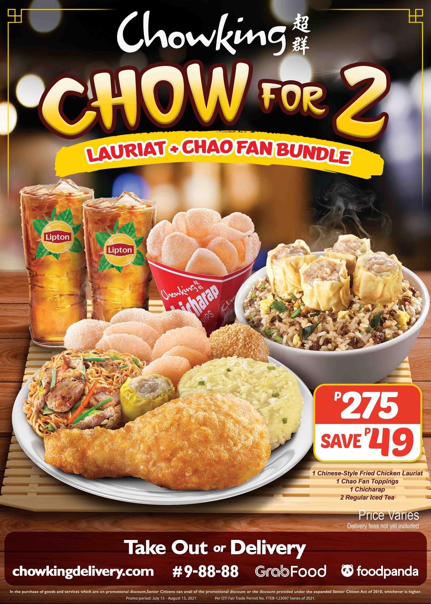 Chowking Chow for 2 Bundle Promo Deals Pinoy