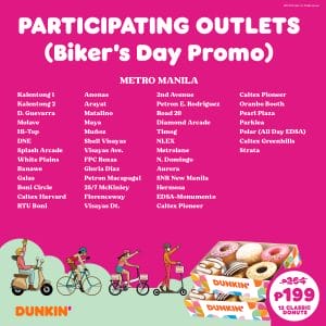 Dunkin Donuts Participating Outlets Jul21 0