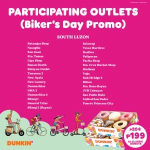 Dunkin Donuts Participating Outlets Jul21 5