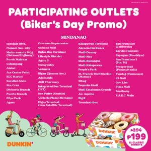 Dunkin Donuts Participating Outlets Jul21 7
