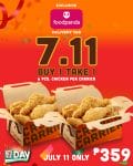 7-Eleven - Buy 1 Take 1 Crunch Time Carrier via Foodpanda