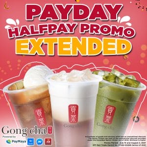 Gong cha - Payday Halfpay Promo Extended