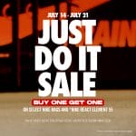 Nike Factory Store - Just Do It Sale: Buy 1 Get 1 Promo