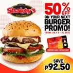 Shakey's - Supercard Exclusive: Get 50% Off on Your Next Burger Promo