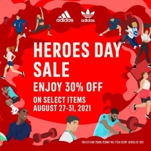 Adidas - Heroes Day Sale: Get 30% Off on Select Items
