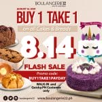 Boulangerie22 - 8.14 Flash Sale: Buy 1 Take 1 on All Cakes and Breads