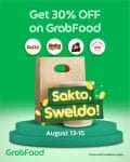 GrabFood - Sakto Sweldo Promo: Get 30% Off