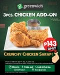 Greenwich Pizza - 3 Pcs. Chicken Add-on for P143