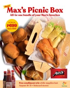 Max's Restaurant - Picnic Box for P699 (Save P300)