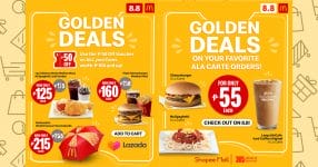 McDonalds - 8.8 Sale: Golden Deals via Lazada and Shopee