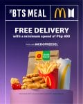 McDonald's - FREE Delivery on The BTS Meal via GrabFood