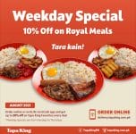 Tapa King - Weekday Special: Get 10% Off on Royal Meals