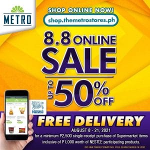 The Metro Stores - 8.8 Sale: Get Up to 50% Off