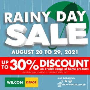 Wilcon Depot - Rainy Day Sale: Get Up to 30% Discount